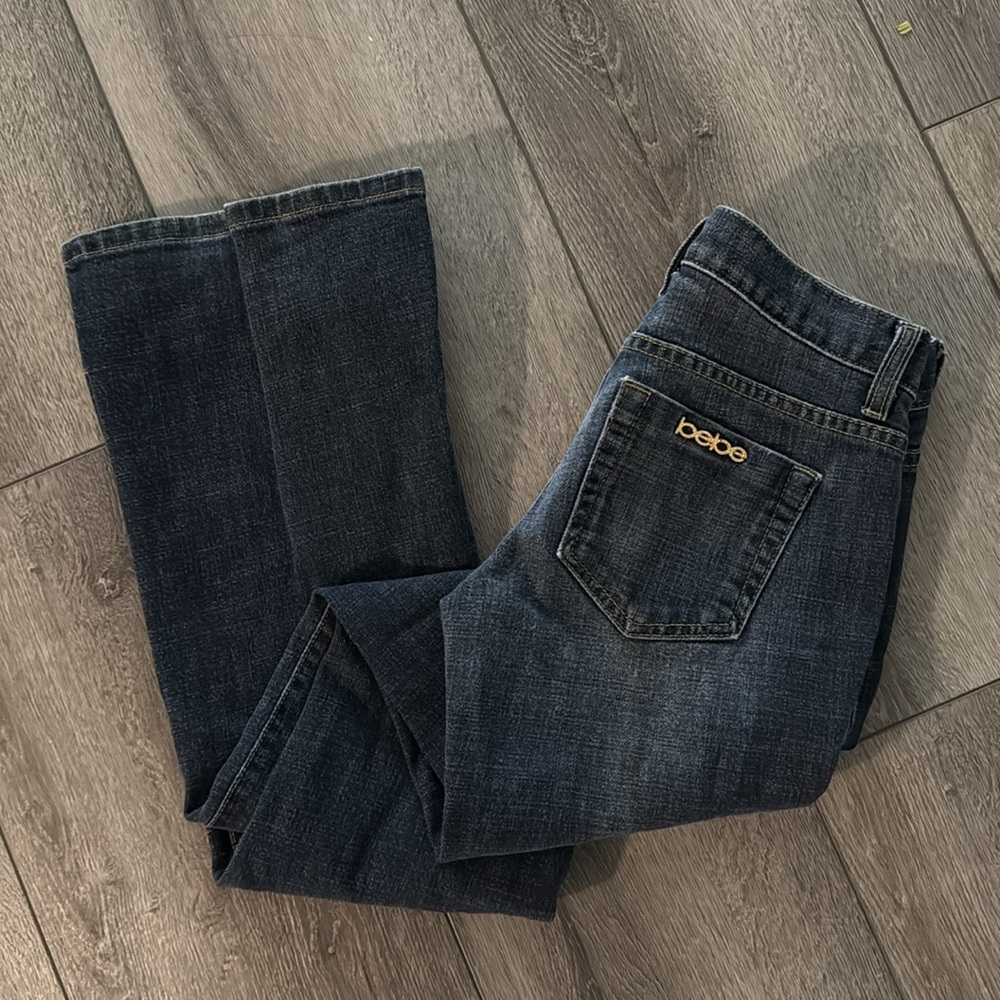 Y2K Bebe jeans size 26 Carmen rivet low rise - Picture 2 of 6